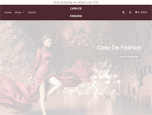 Tablet Screenshot of casadefashion.com